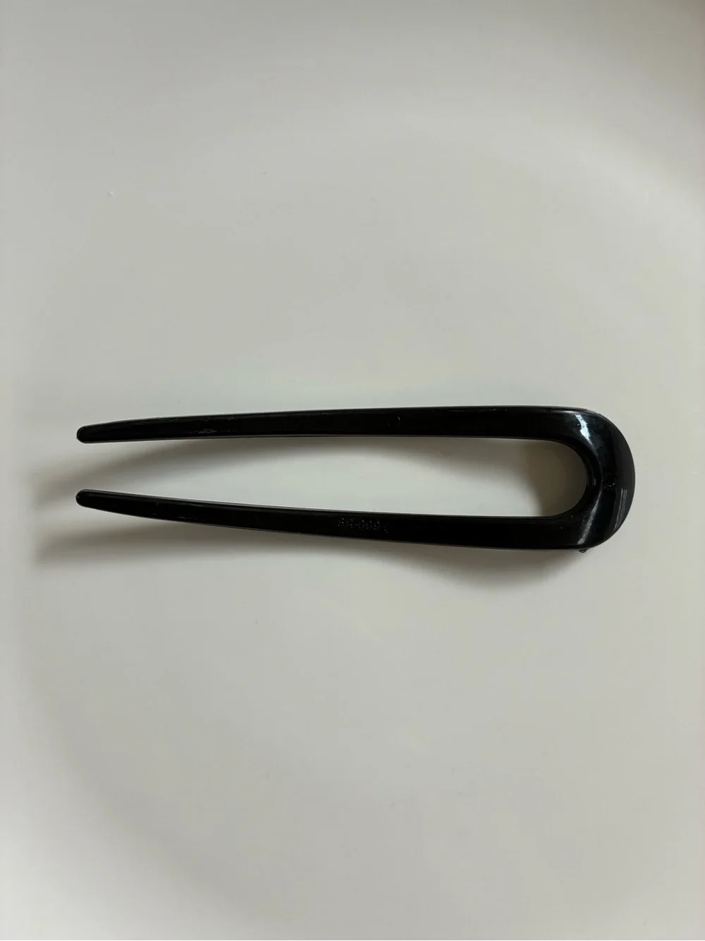 French Sleek Black U Shaped Hair Pin - Women’s Accessories